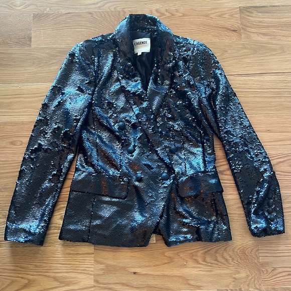 L Agence Sequin Kenzie Blazer size 8 - Picture 2 of 7